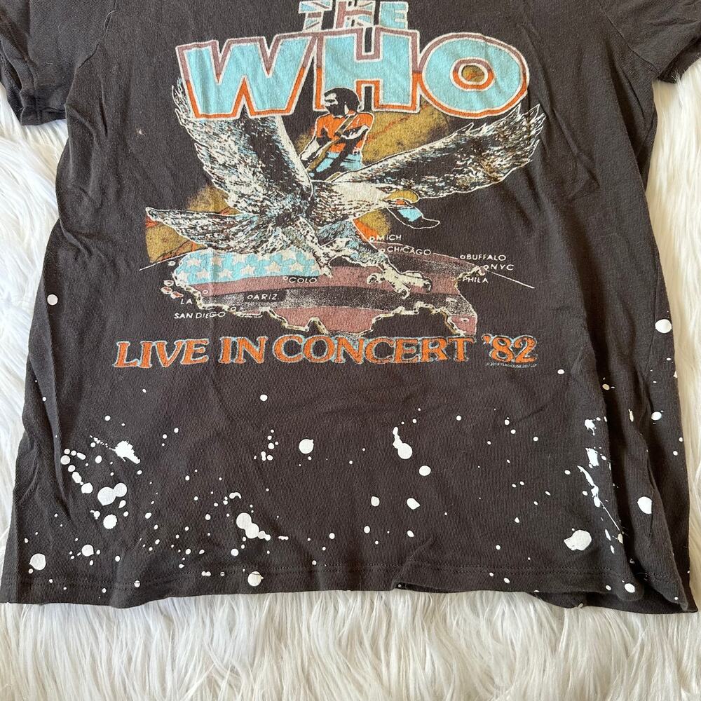 CHASER The Who Live in Concert T-Shirt Crewneck Graphic Print Short Sleeve Top - Picture 9 of 16